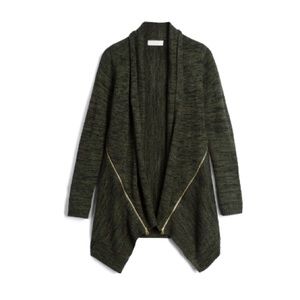 Emily Rose Deb Zipper Detail Cardigan